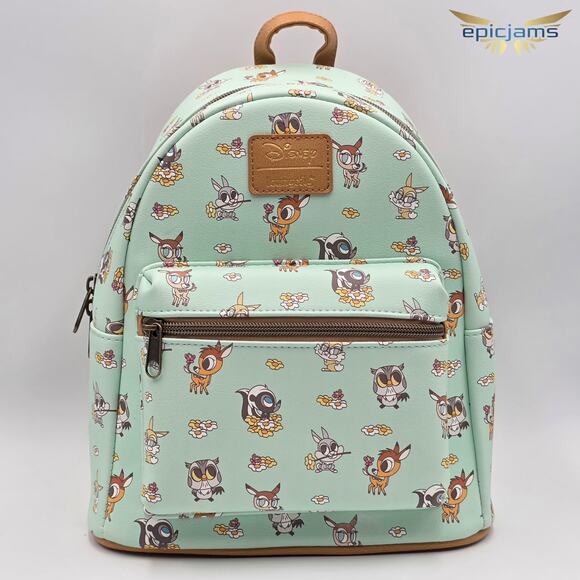 Loungefly Disney Bambi Chibi Friends Mini Backpack Bag New - Picture 1 of 5